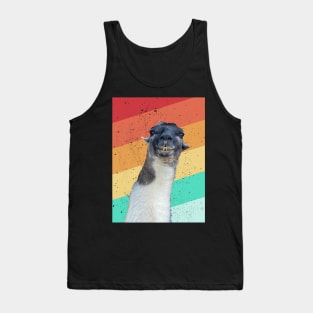 Cute Alpaca No Prob LLAMA Vintage Lama Retro Alpaca Gift Tank Top